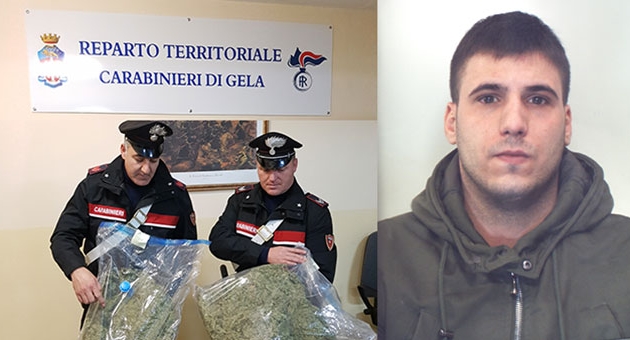 Giovane catanese arrestato dai CC con 5 kg di droga