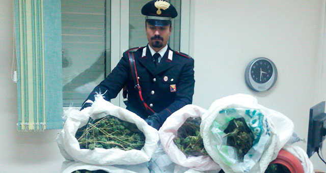 Riesi, armi e droga sequestrate dai Carabinieri